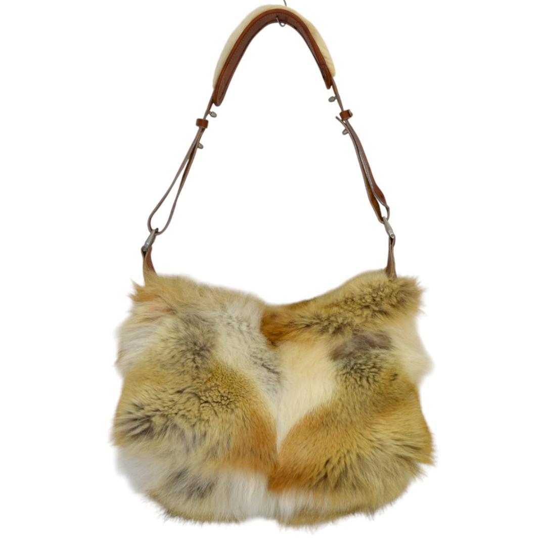 ISAMU KATAYAMA BACKLASH ファーレザーショルダーバッグ