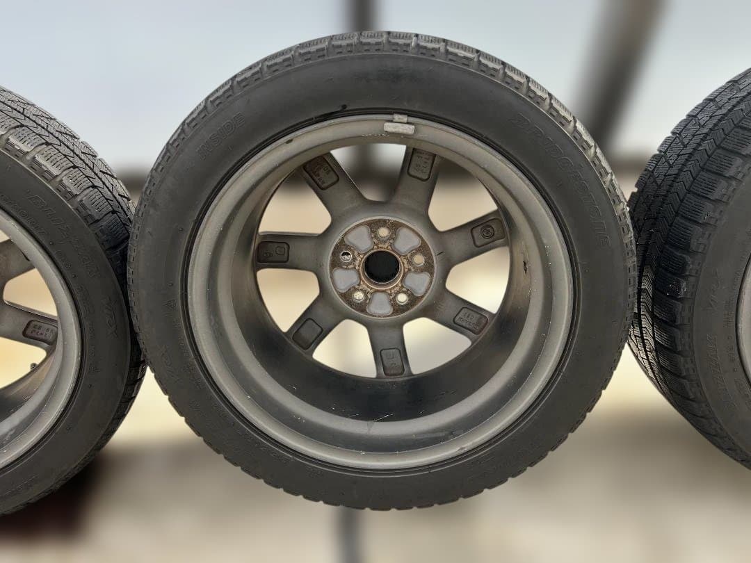 スバル 17インチ スタッドレスタイヤホイールセット ブラック