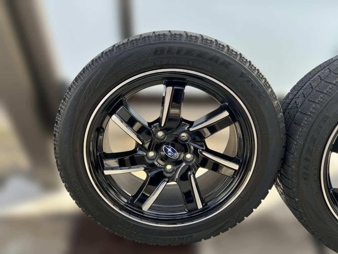 スバル 17インチ スタッドレスタイヤホイールセット ブラック