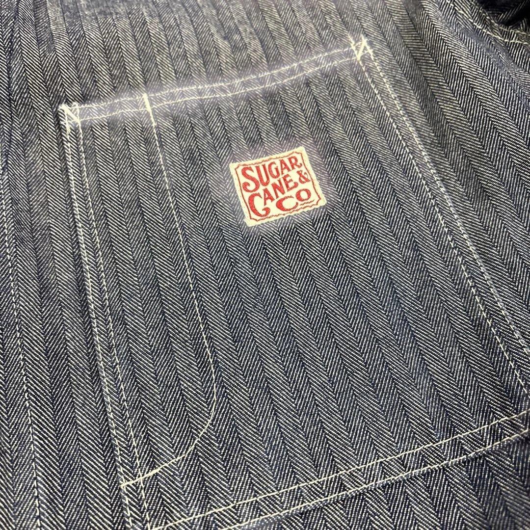 SUGAR CANE ヘリンボーン　オールインワン　オーバーオール　つなぎ40