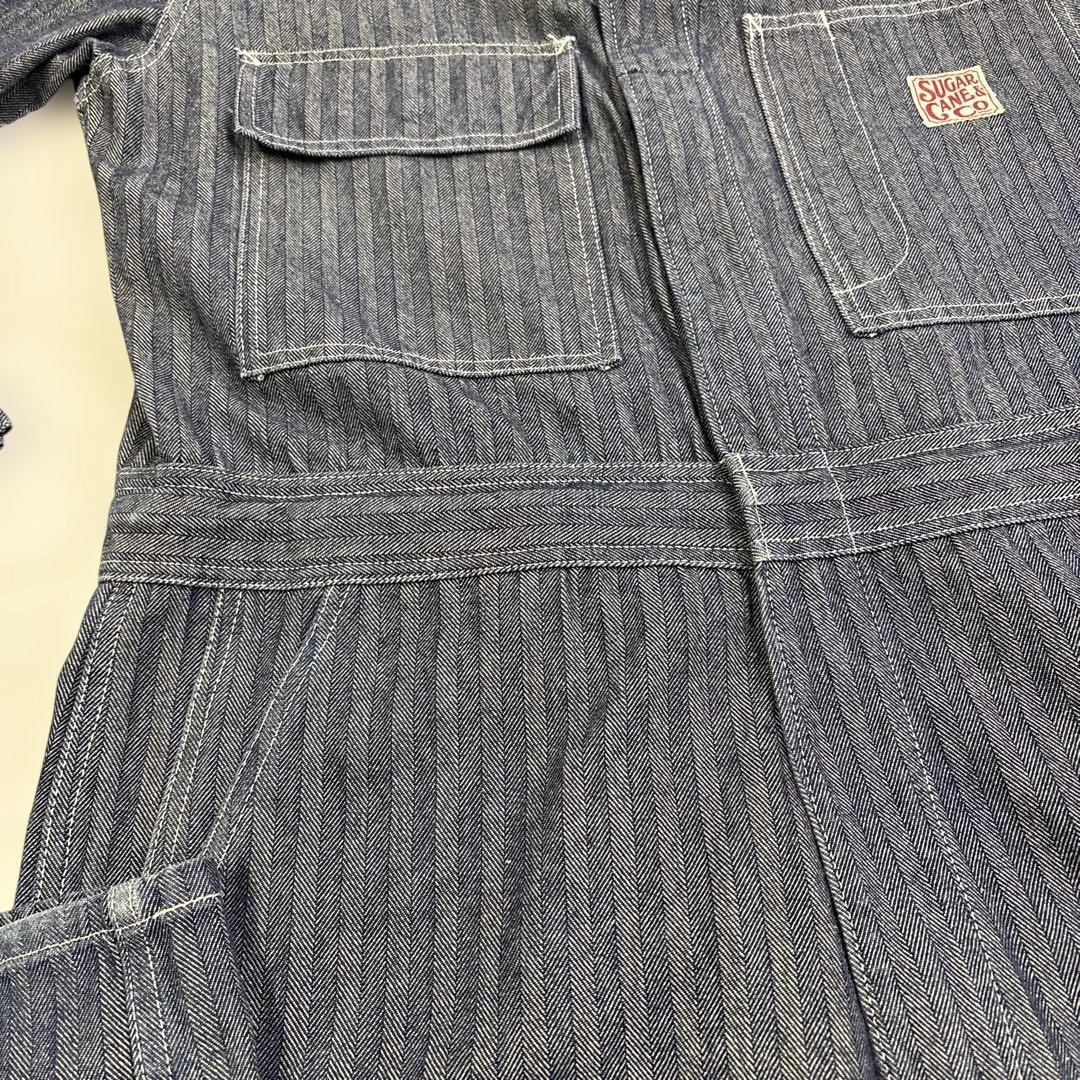 SUGAR CANE ヘリンボーン　オールインワン　オーバーオール　つなぎ40