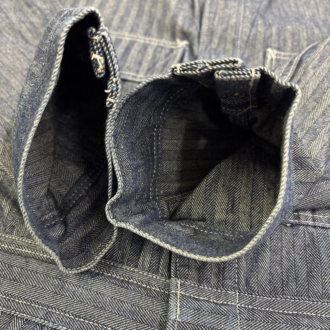 SUGAR CANE ヘリンボーン　オールインワン　オーバーオール　つなぎ40