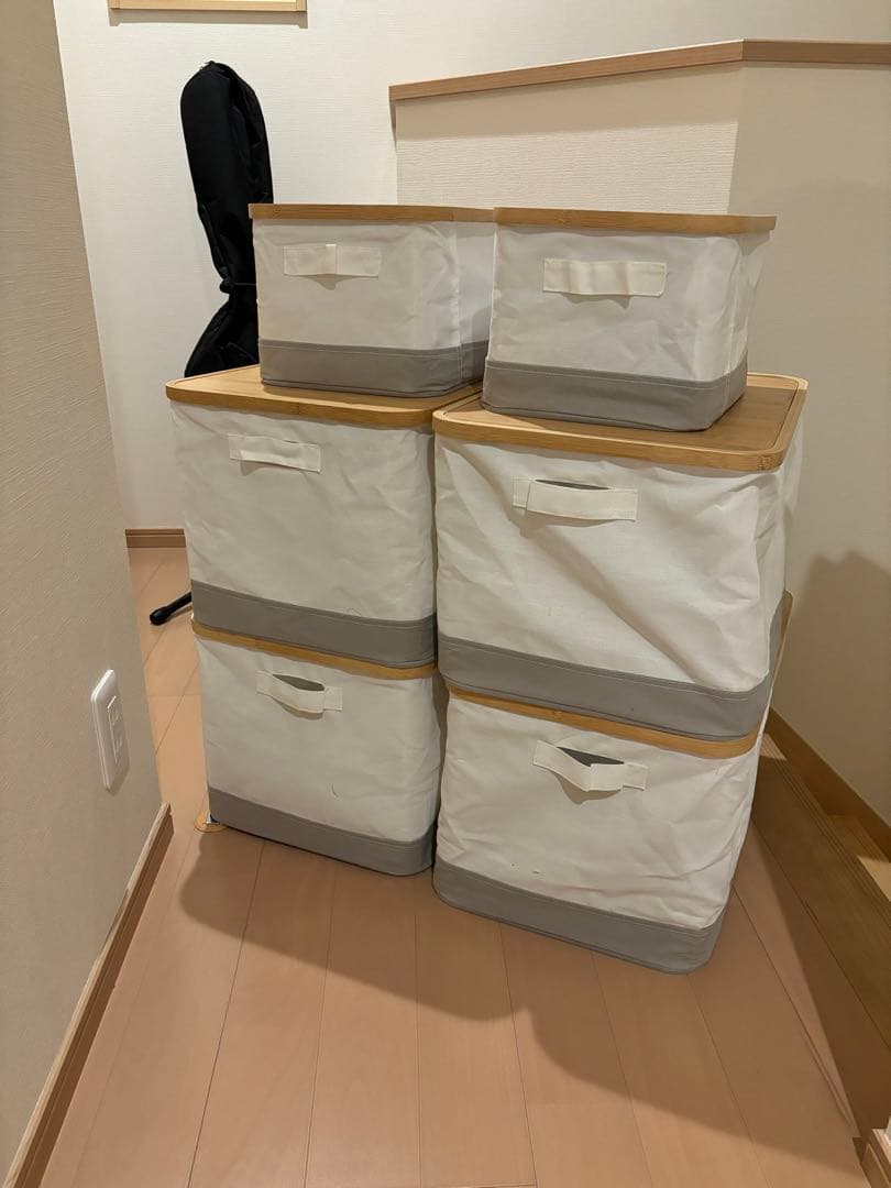 【廃盤】IKEA イケア RABBLA 収納ボックス 小2個 大4個セット