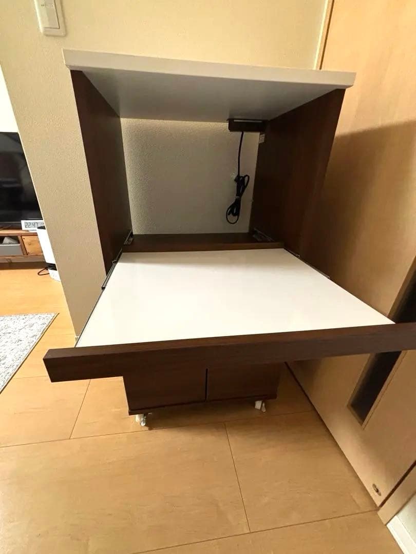 【1/20まで限定】レンジ台 キッチン収納 キャスター付き コンセント2口