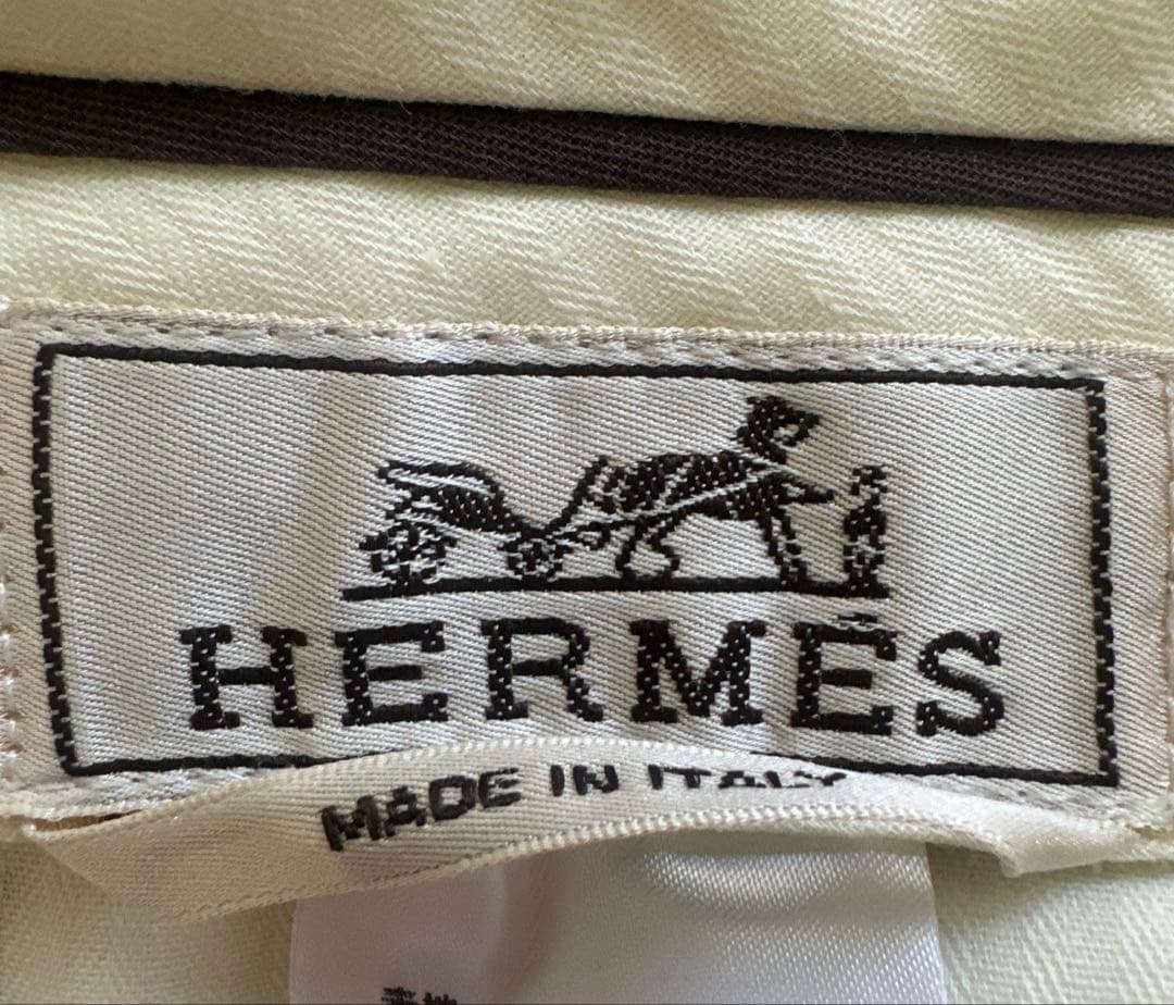 エルメス　メンズチノパンベージュ　ウエスト80