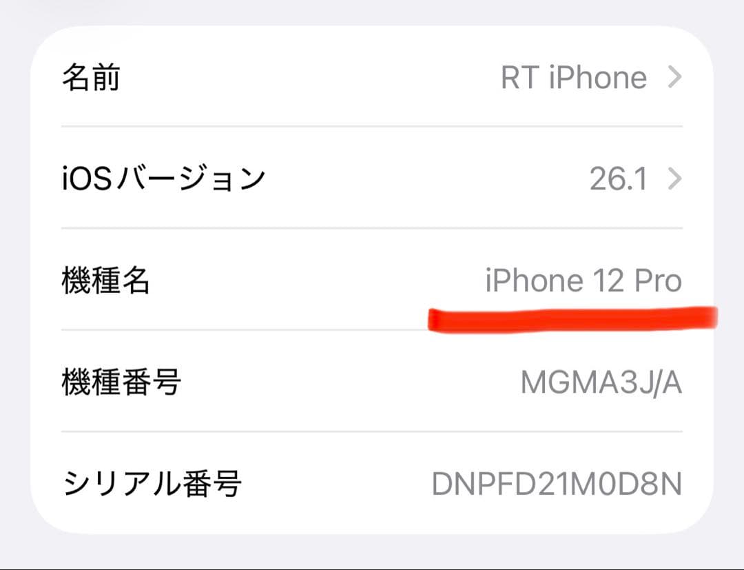 A*☆様 iPhone12 PRO シルバー　SIMフリー