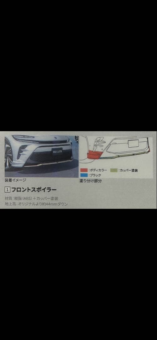 アカボヒロ 新品未使用トヨタ クラウンスポーツ モデリスタ フロント