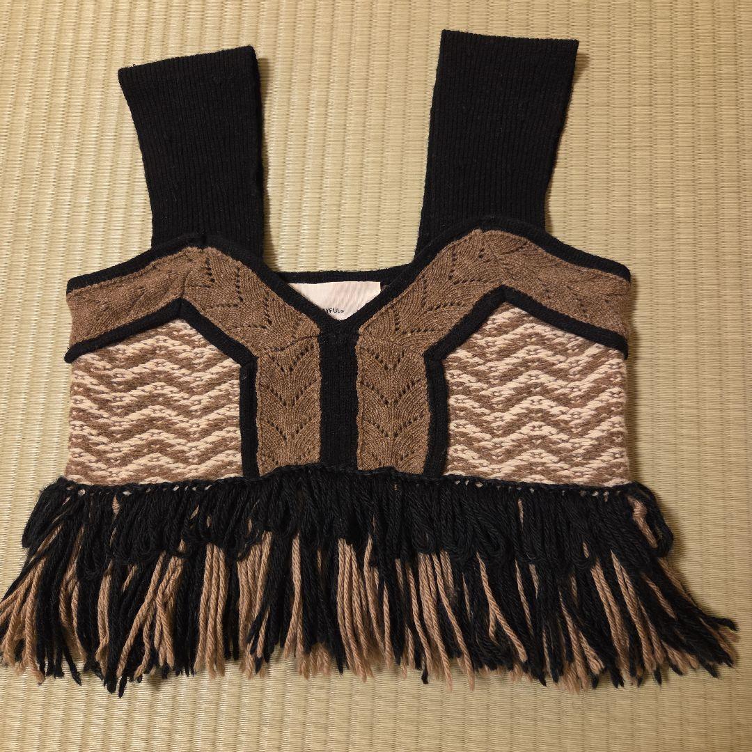 TODAYFUL フリンジ付きビスチェ