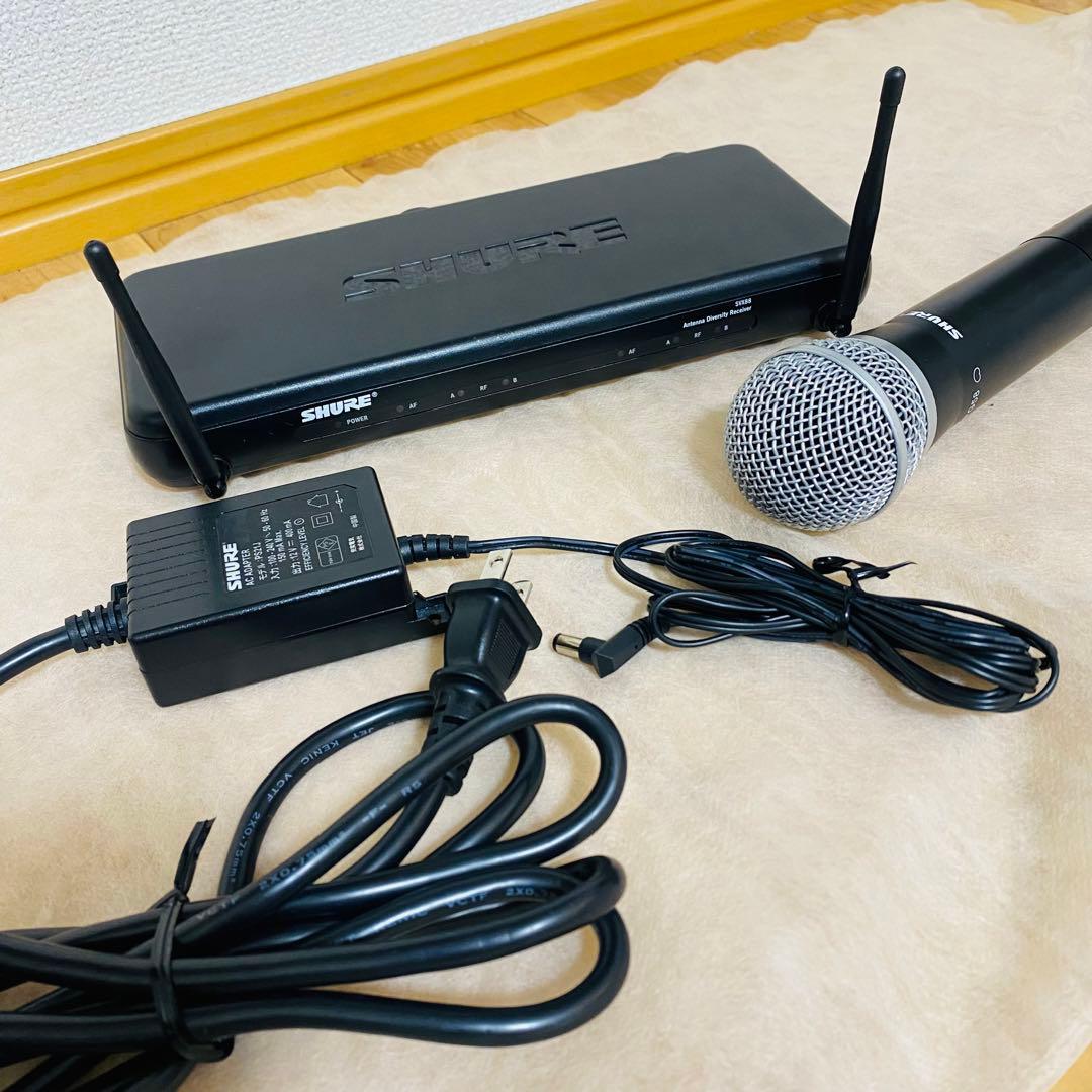 極美品✨SHURE svx88/pg28ワイヤレスマイクロフォン+受信機セット