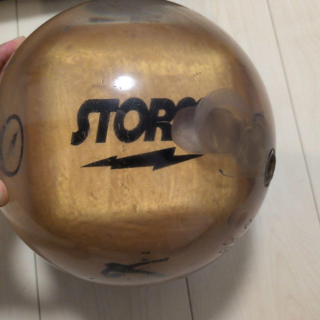 ボウリングボール クリアベルモ ゴールド 15ポンド