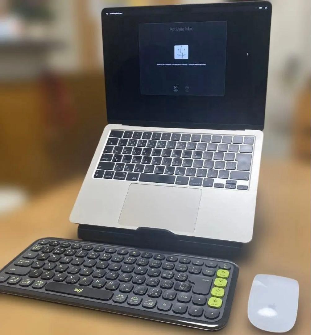 最強デスク環境！MacBook Air M3+AppleMagicマウス他