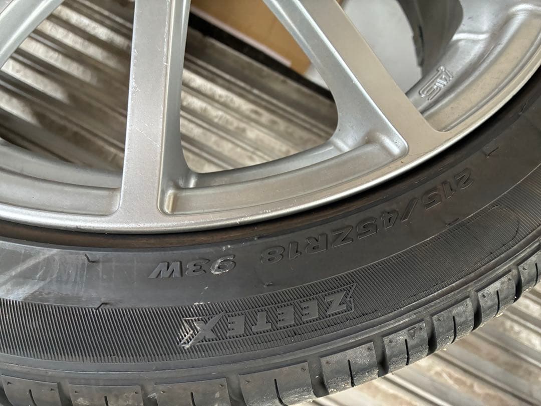 【美品】スバル STI オプション 純正 ホイール 4本 18インチタイヤセット