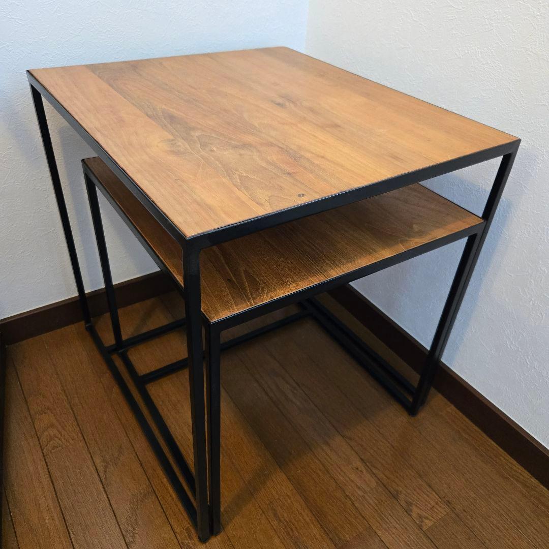 大小2つセット dareels TWO NEST TABLE re:ceno
