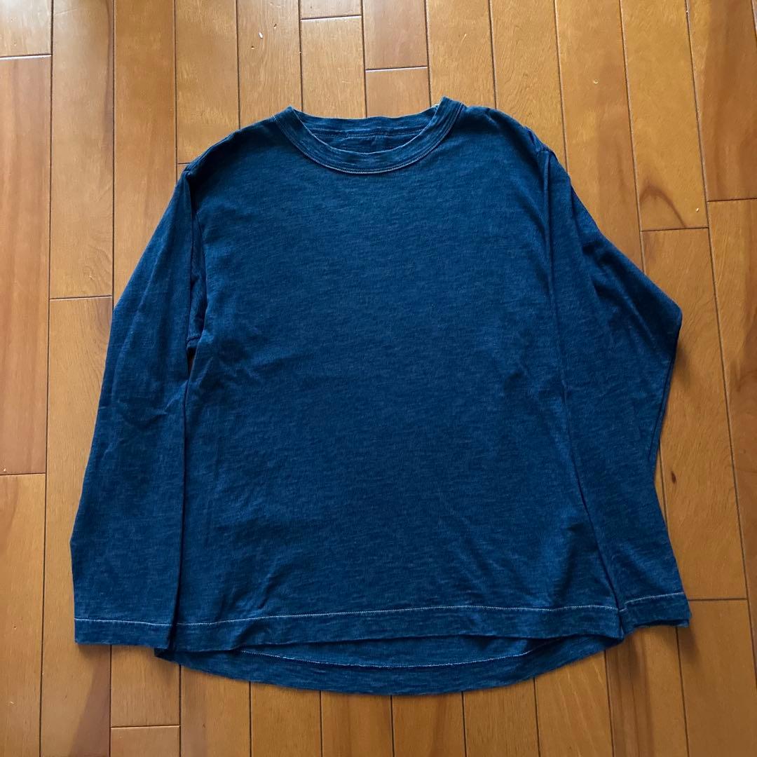 お値下げ　超美品　45rpm藍染めオーシャンTシャツ　L