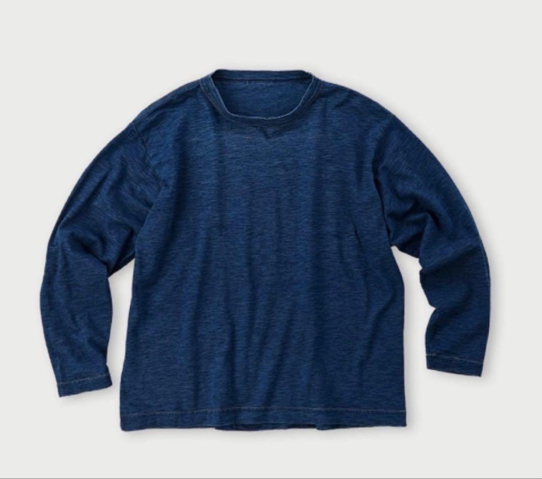 お値下げ　超美品　45rpm藍染めオーシャンTシャツ　L