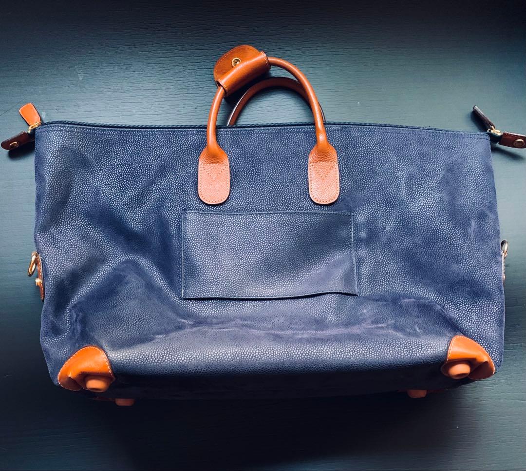 ミラノの老舗旅鞄Bric’s 「life」　ボストンバッグ　粋なサファイアブルー