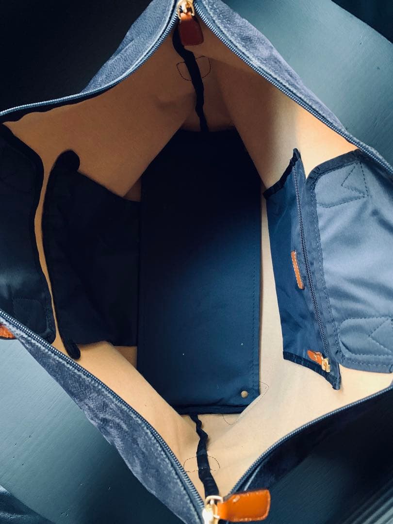 ミラノの老舗旅鞄Bric’s 「life」　ボストンバッグ　粋なサファイアブルー