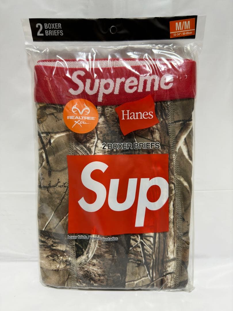 17fw Supreme Hanes Realtree ボクサーブリーフ (M