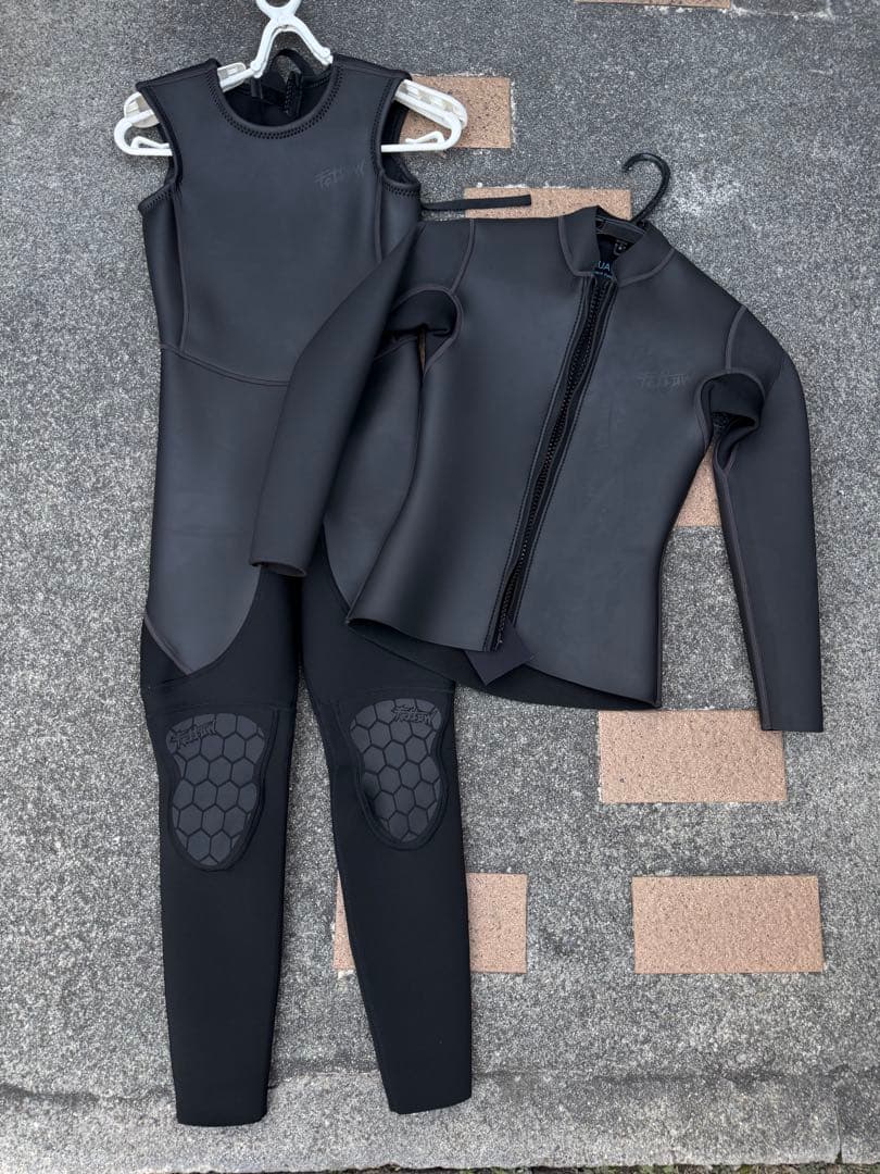 Fellow キッズ ウェットスーツ ロングジョン&タッパーセット150
