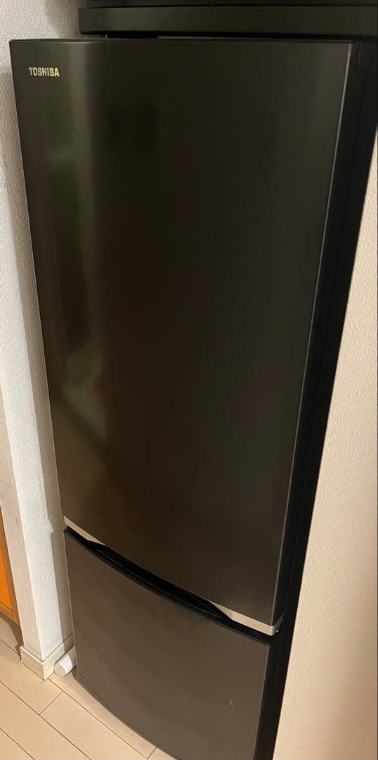 【美品】冷蔵庫 東芝製 ブラック 170L