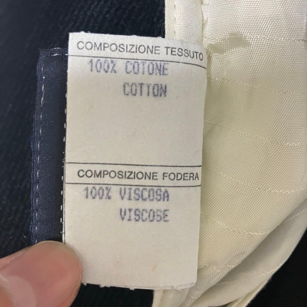 80s　90s　イタリア製　ブラック　スラックス　ベロア　高級　伊製　パンツ