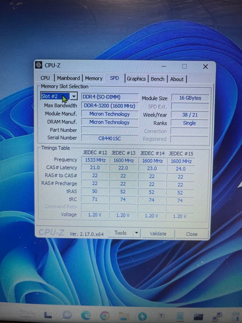 side3 16GB DDR4 メモリ2枚　合計32G