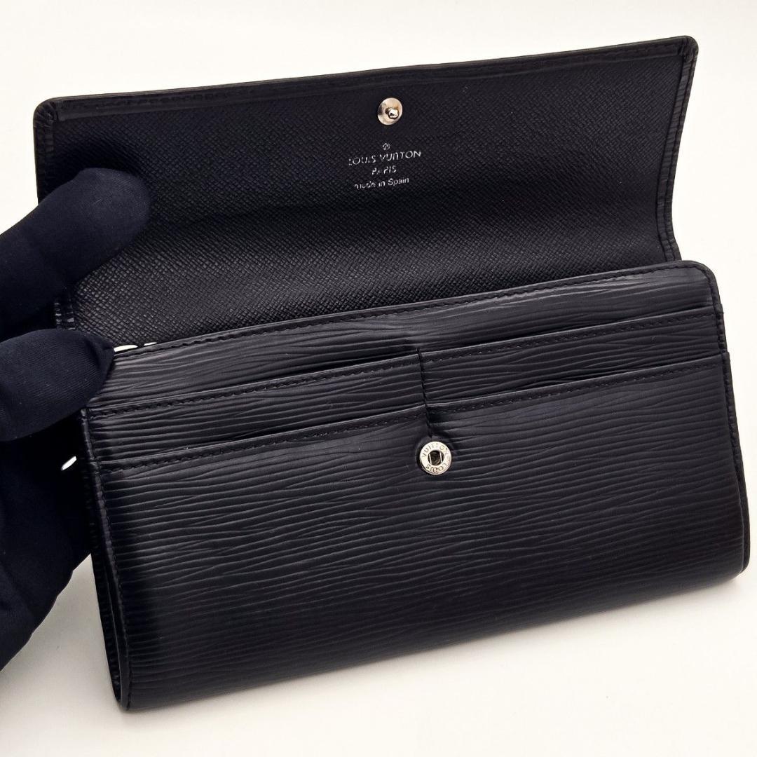 T 長財布 エピ ポルトフォイユ サラ 6枚 A33 ブラック