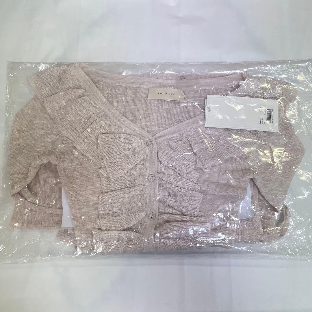 新品未開封　Fiona ruffle tops pink ANDMARY