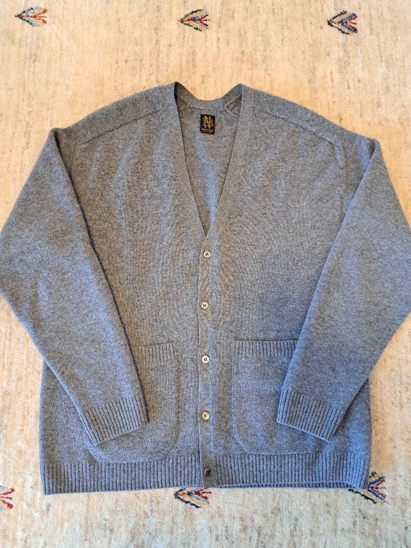 美品　BATONER　フリースウールカーディガン L　定価35000円