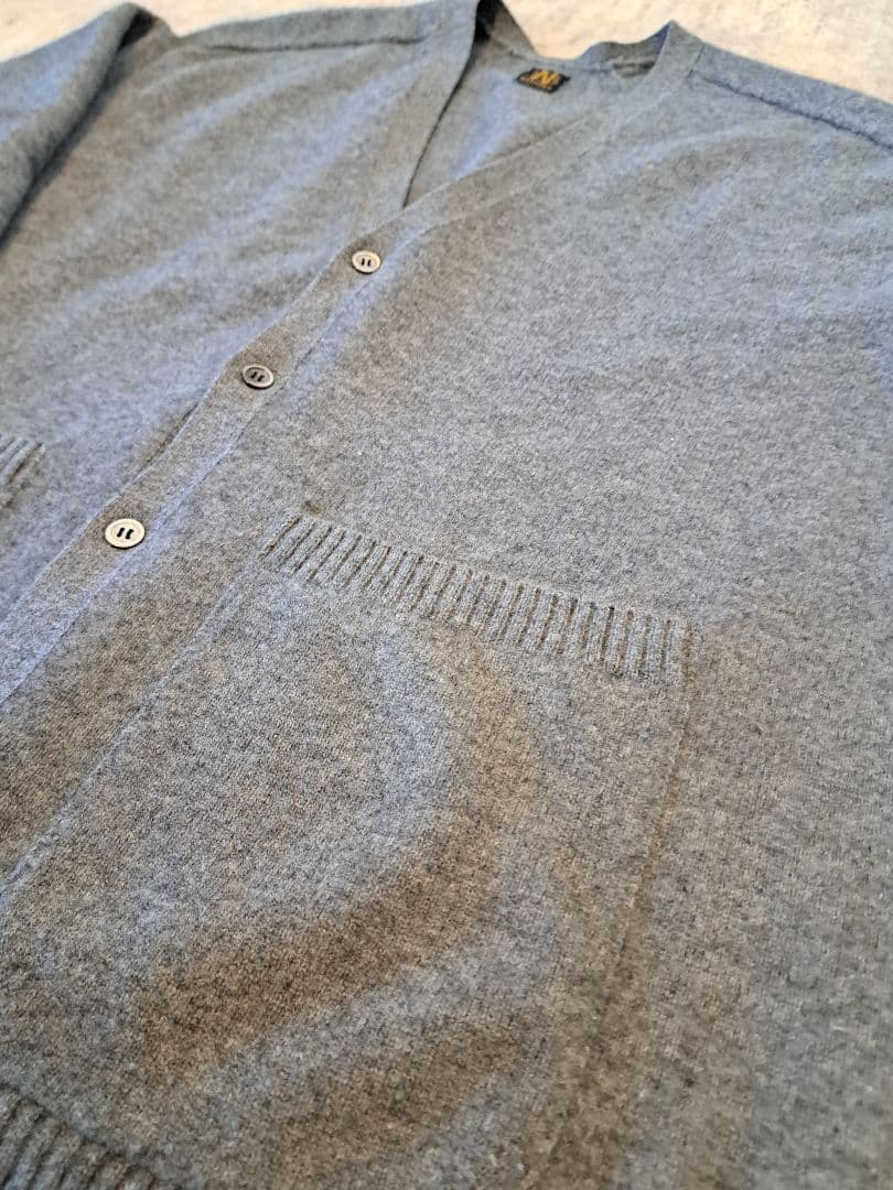 美品　BATONER　フリースウールカーディガン L　定価35000円