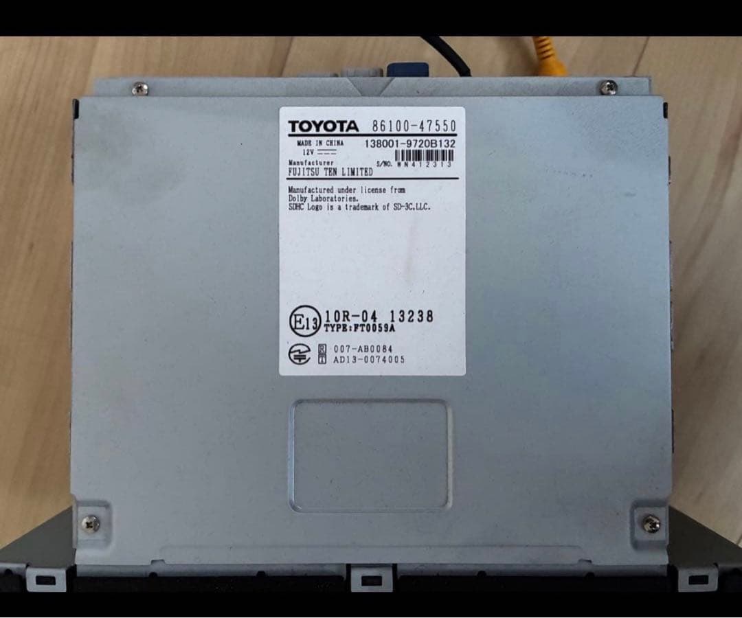 ファラオTOYOTA DSZT-YC4T カーナビ