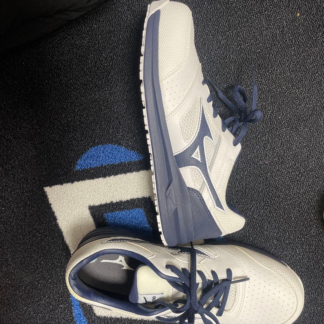 Mizuno ミズノ　安全靴シューズ　27.0cm ホワイト/ネイビー