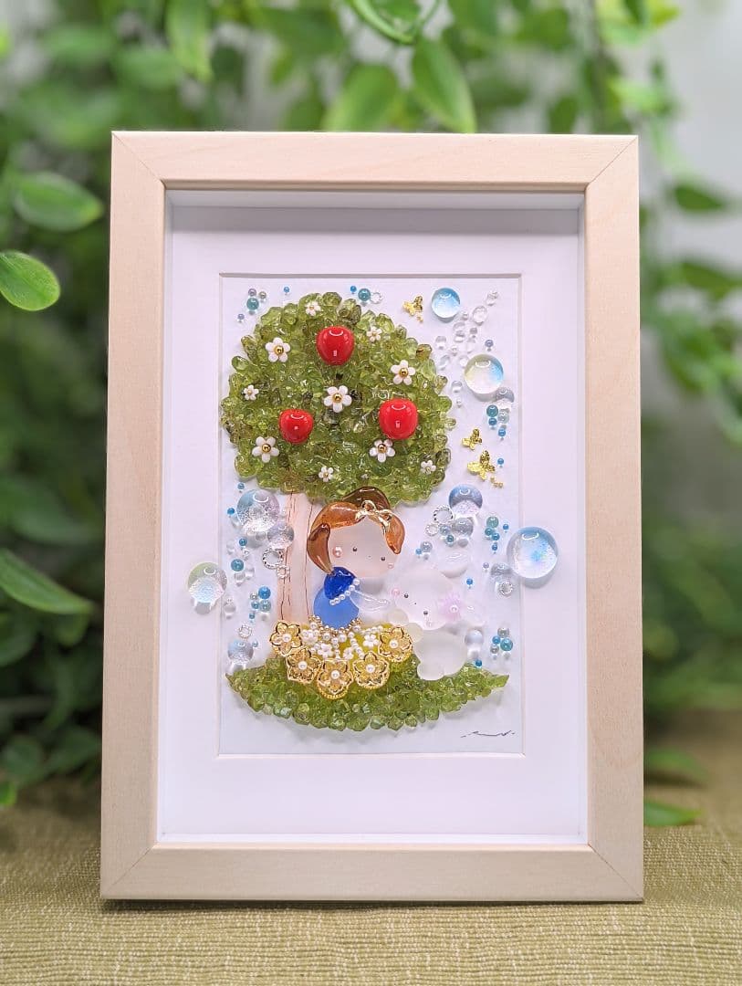 『Apple Blossom & Princess.*』シーグラスアート