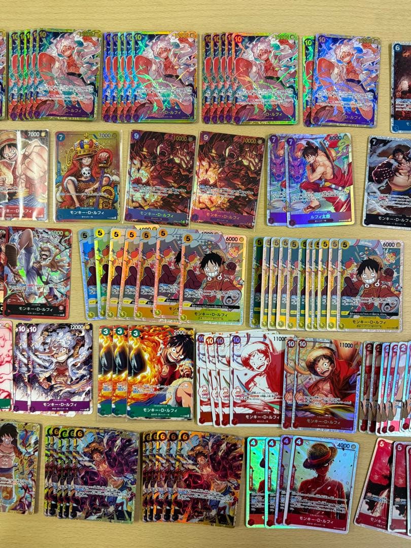 ワンピースカード ルフィまとめ売り プロモ エラー品 SECパラレル SR