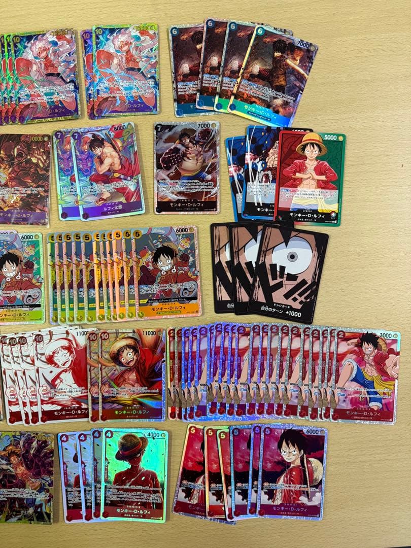 ワンピースカード ルフィまとめ売り プロモ エラー品 SECパラレル SR