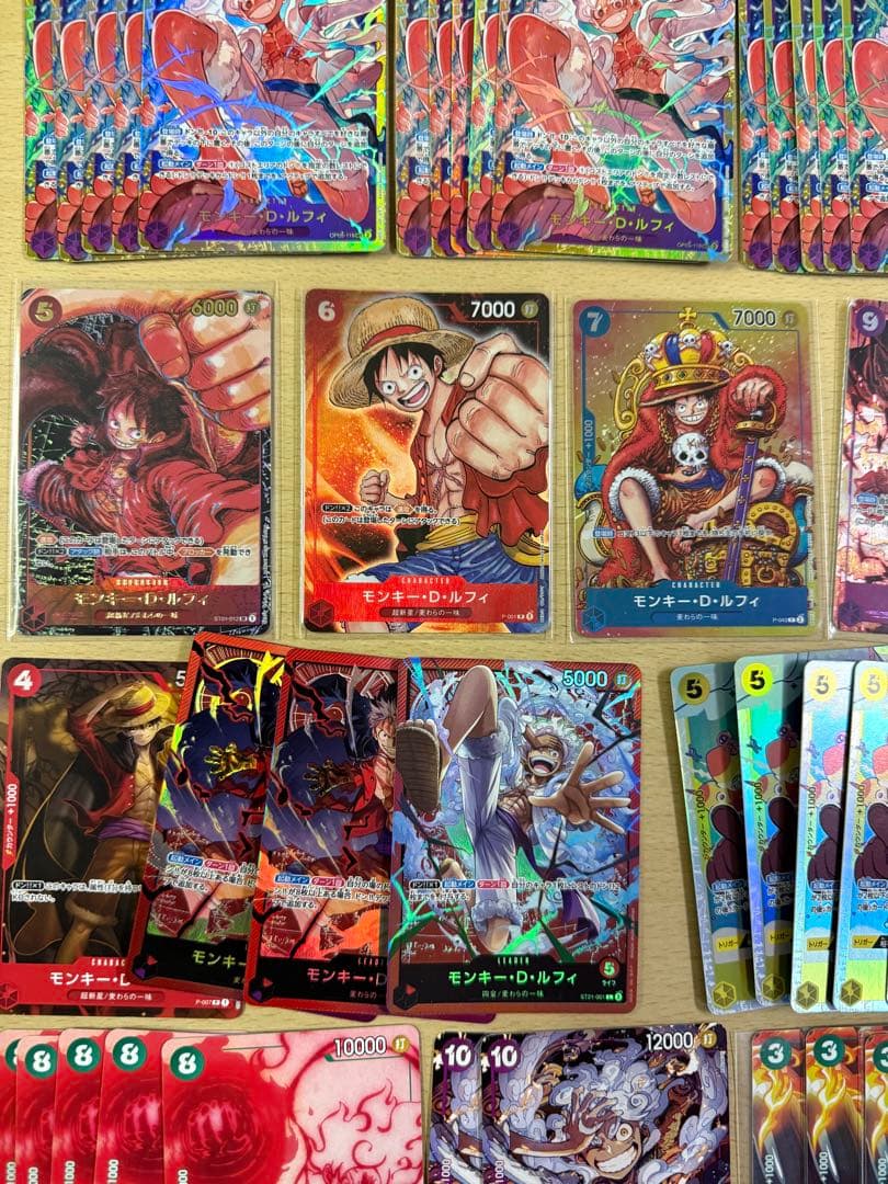 ワンピースカード ルフィまとめ売り プロモ エラー品 SECパラレル SR