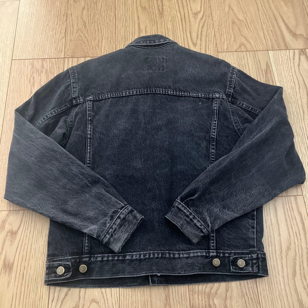 ヴィンテージ EURO LEE 後染めブラックデニムジャケット M