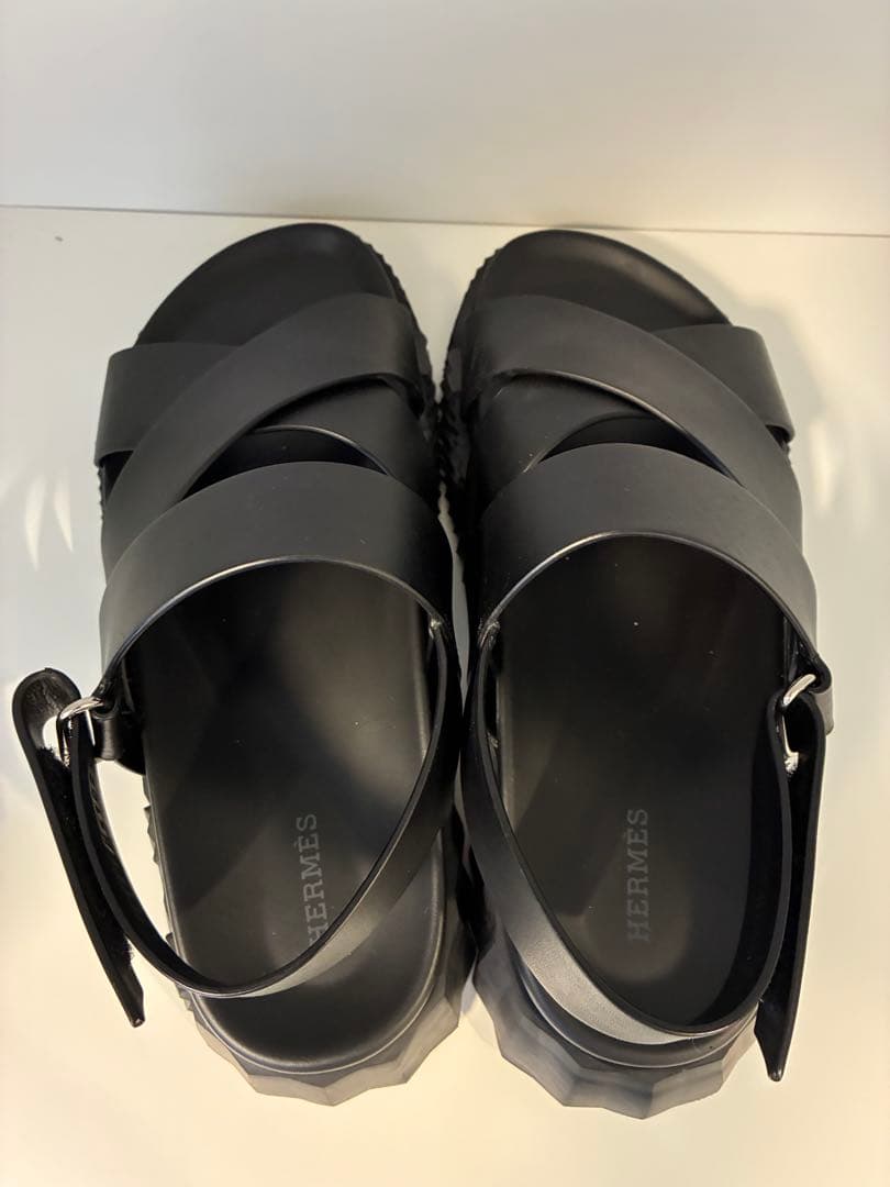 【美品】エルメス　エレクトリックベルト Hロゴデザイン サンダル　サイズ41