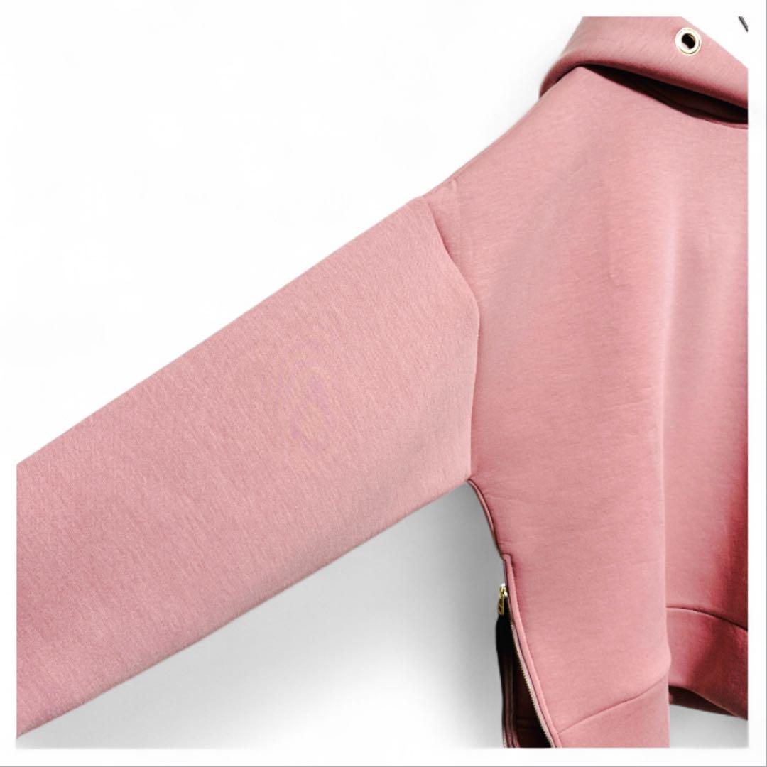 入手困難✨新品【ダムフランク】 ボンディングフーディ F くすみピンク パーカー