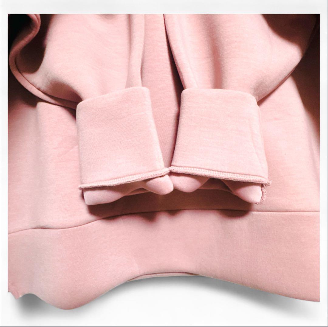 入手困難✨新品【ダムフランク】 ボンディングフーディ F くすみピンク パーカー