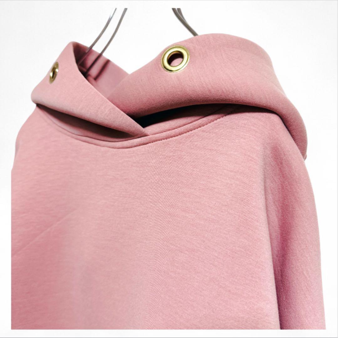 入手困難✨新品【ダムフランク】 ボンディングフーディ F くすみピンク パーカー