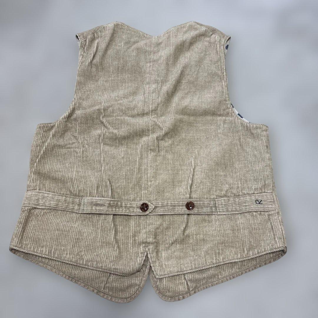 コーデュロイ ベージュ ベスト 45