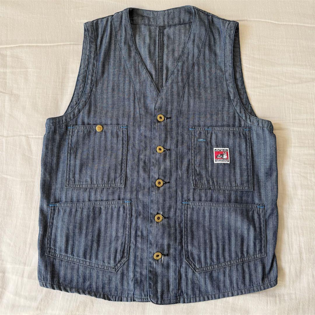 希少 TCB jeans Foremen Vest インディゴHBT 38