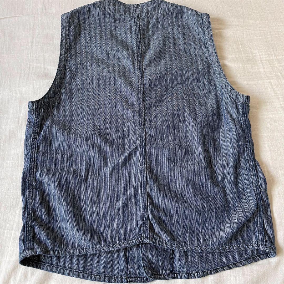 希少 TCB jeans Foremen Vest インディゴHBT 38