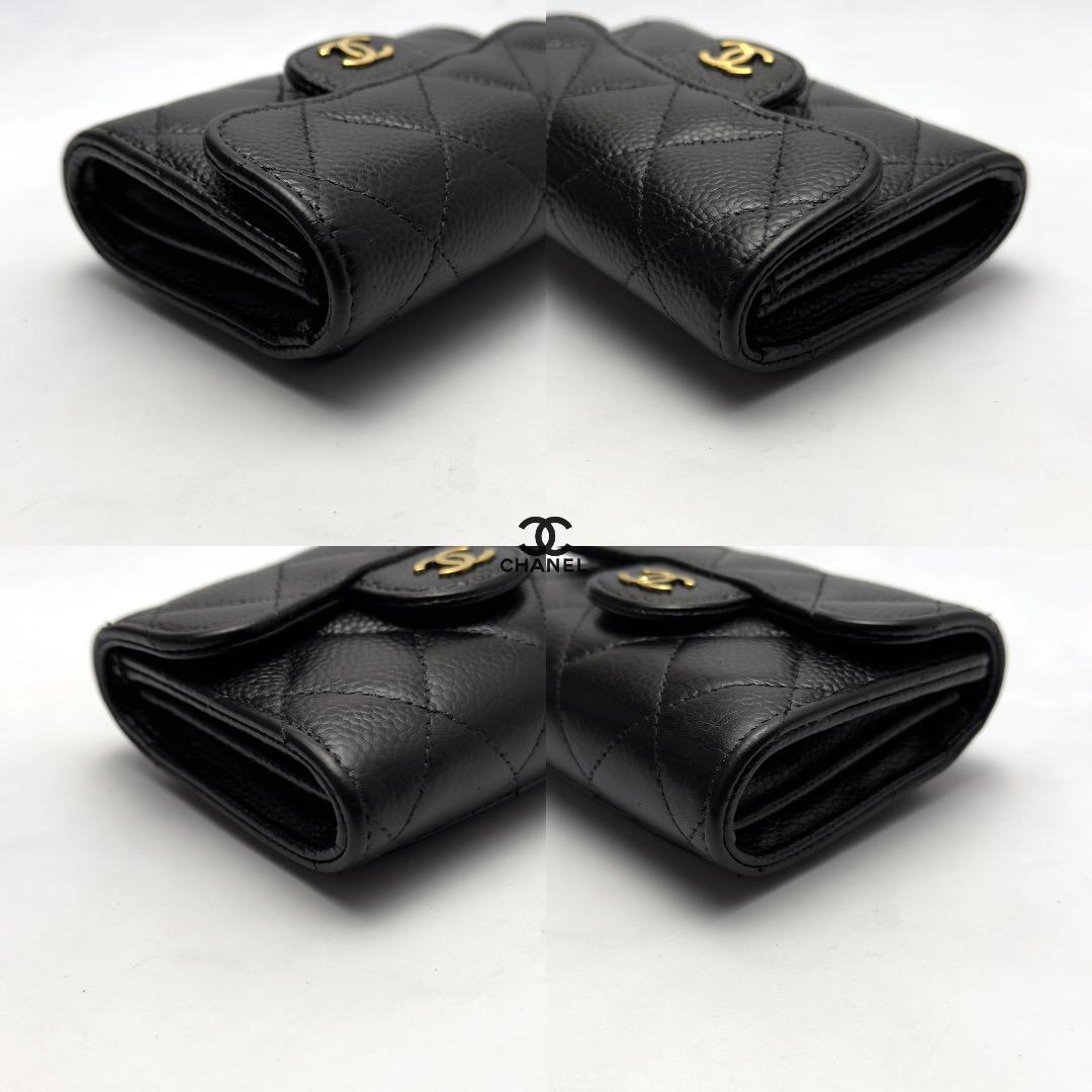 正規品　シャネル　マトラッセ　ゴールド金具　フラップパース　カードケース