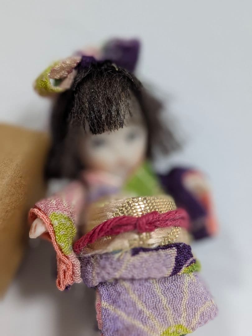 ちびくま工房　パティちゃん　古布を着る　4.5センチ