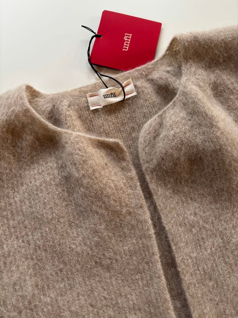 新品lunfil Bshop モヘヤショートカーディガン