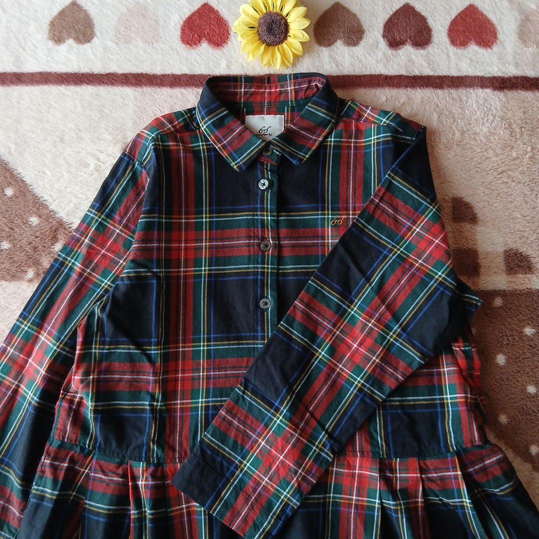 みーきさま専用♡ponさんSunnyclouds♡タータンチェックワンピース美品