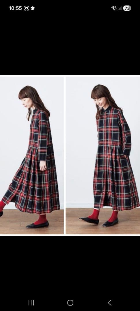 みーきさま専用♡ponさんSunnyclouds♡タータンチェックワンピース美品