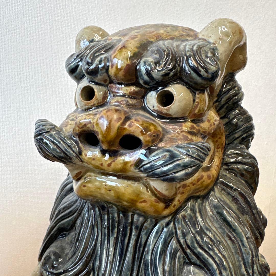 魔除け　狛犬　シーサー　守り神　縁起物　高さ約31cm